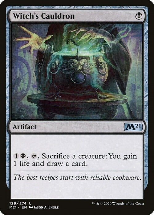 Witch's Cauldron Card Front