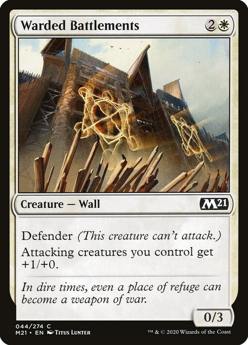 Warded Battlements Card Front