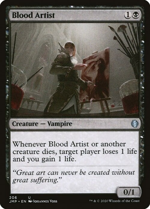 Blood Artist Card Front