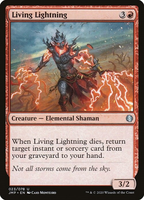 Living Lightning Card Front