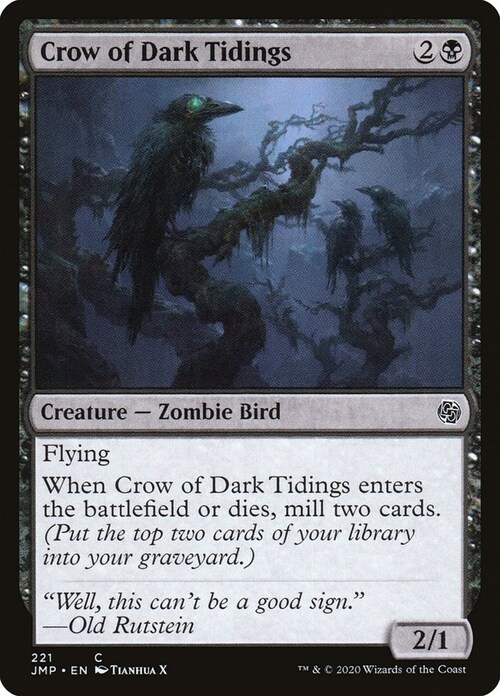 Crow of Dark Tidings Card Front