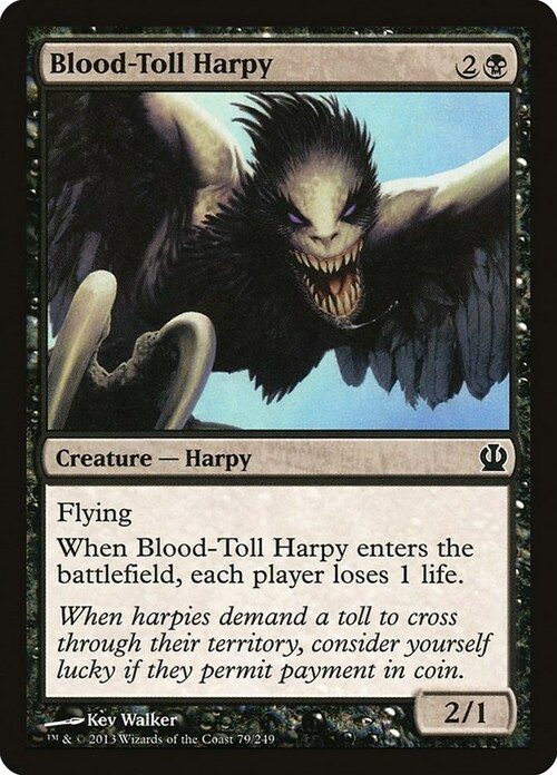 Blood-Toll Harpy Card Front