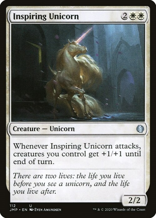 Inspiring Unicorn Card Front