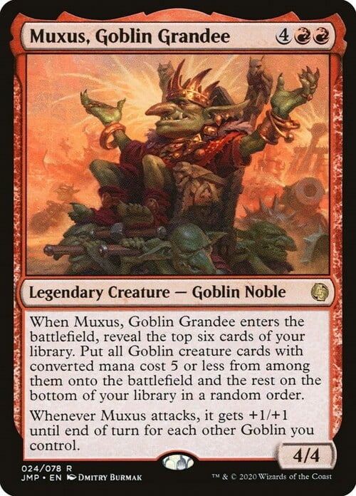 Muxus, Goblin Grandee Card Front