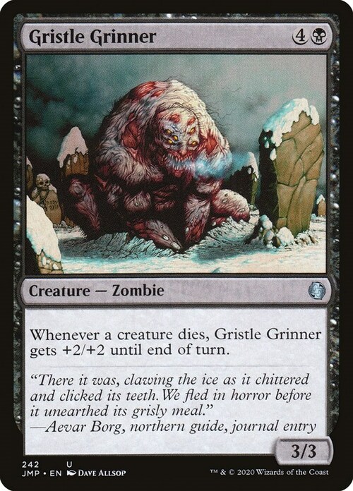 Gristle Grinner Card Front