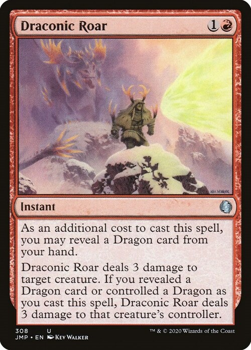 Draconic Roar Card Front