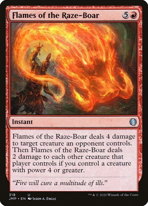 Flames of the Raze-Boar Card Front