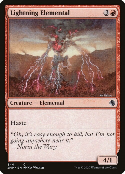 Lightning Elemental Card Front