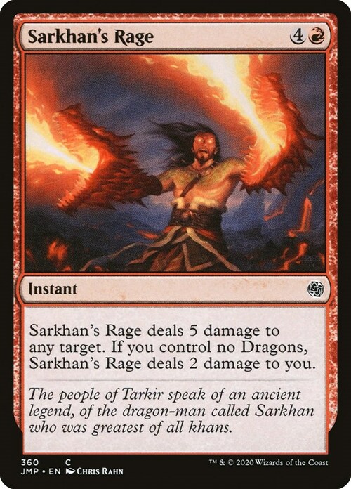 Sarkhan's Rage Card Front