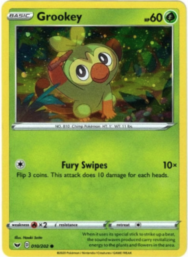 Grookey Card Front