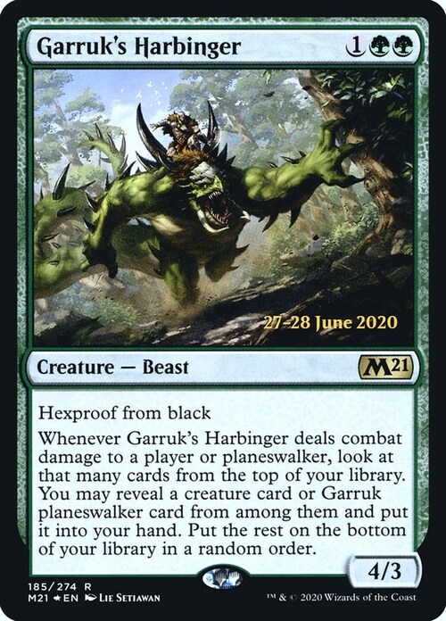 Garruk's Harbinger Card Front