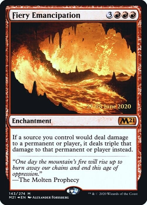 Fiery Emancipation Card Front