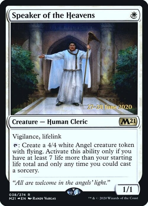 Speaker of the Heavens Card Front