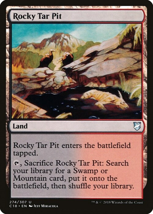 Rocky Tar Pit Card Front