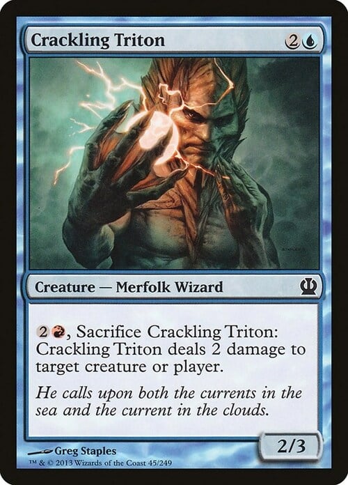 Crackling Triton Card Front