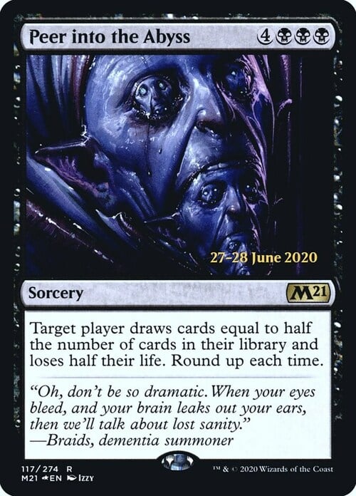 Peer into the Abyss Card Front