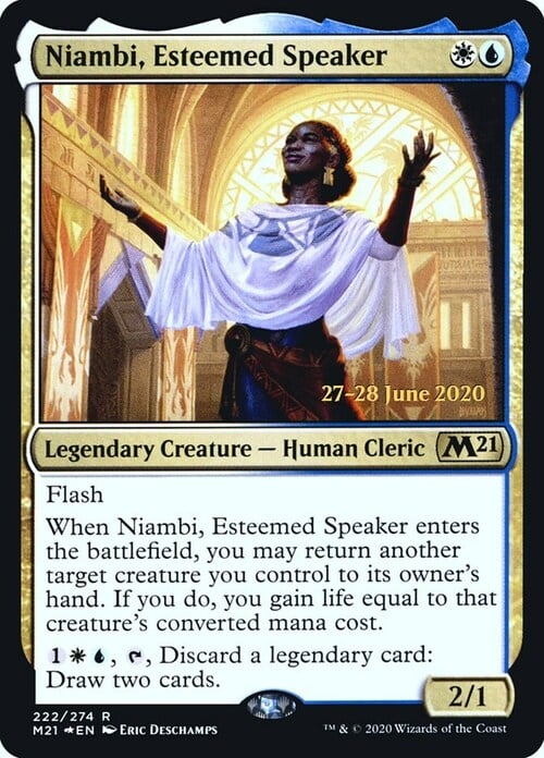 Niambi, Oratrice Rinomata Card Front