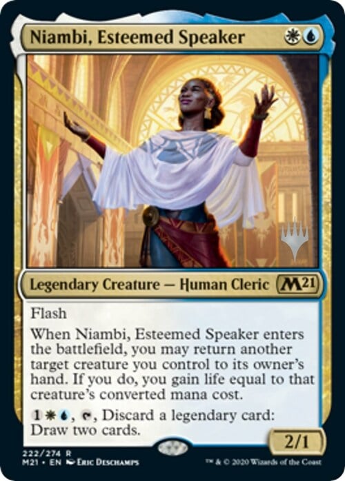 Niambi, Esteemed Speaker Card Front