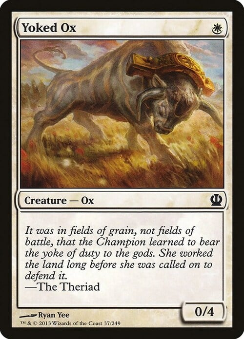 Yoked Ox Card Front