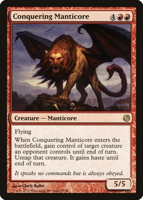 Conquering Manticore Card Front