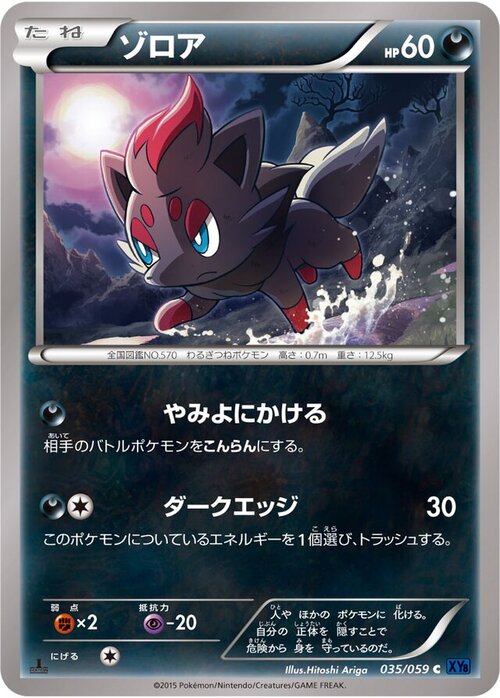 Zorua Card Front