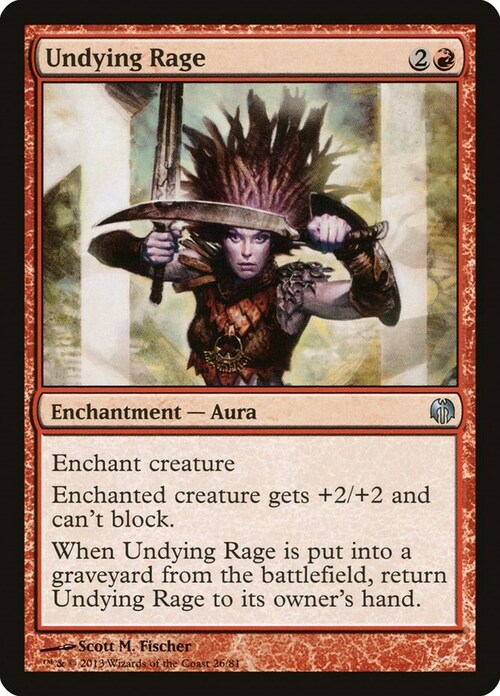 Undying Rage Card Front