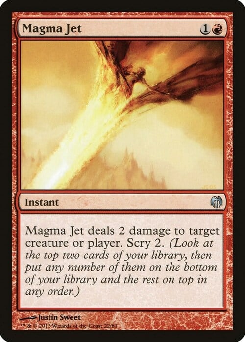 Esplosione di Magma Card Front