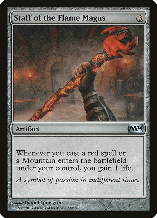 Staff of the Flame Magus Card Front