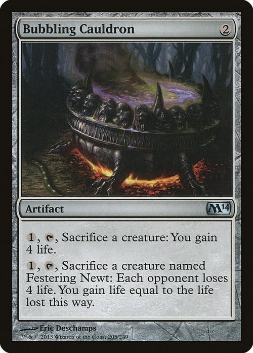 Bubbling Cauldron Card Front
