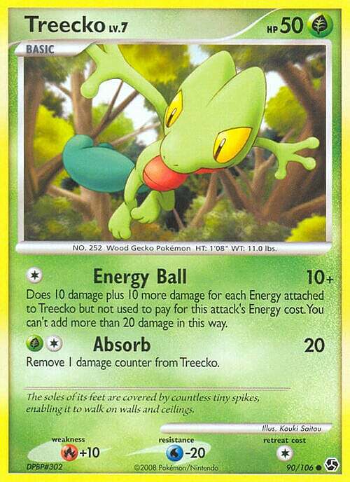 Treecko Lv.7 Card Front