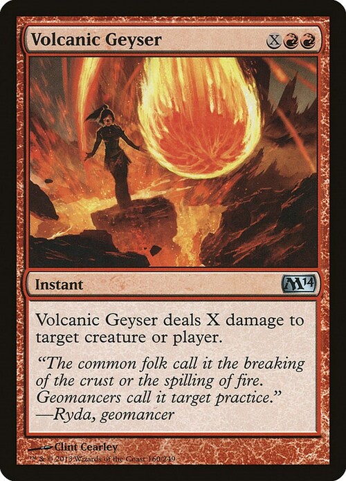 Volcanic Geyser Card Front
