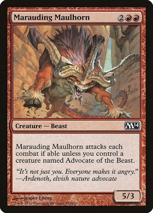 Marauding Maulhorn Card Front