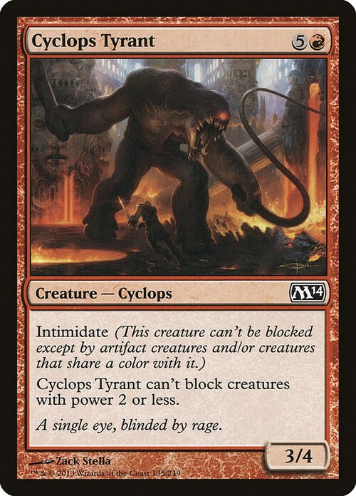 Cyclops Tyrant Card Front