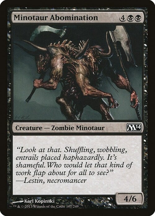 Minotaur Abomination Card Front