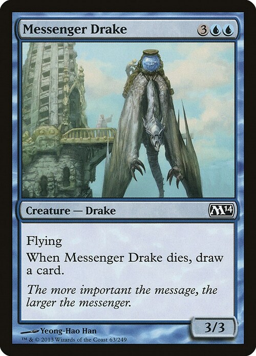 Messenger Drake Card Front