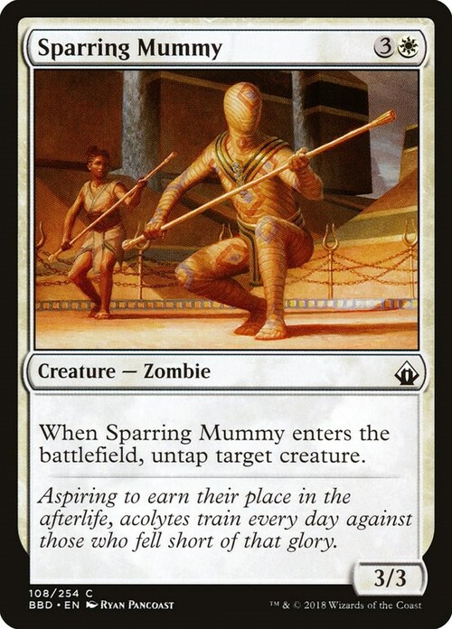 Sparring Mummy Card Front