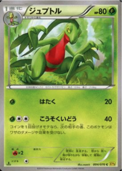 Grovyle Card Front