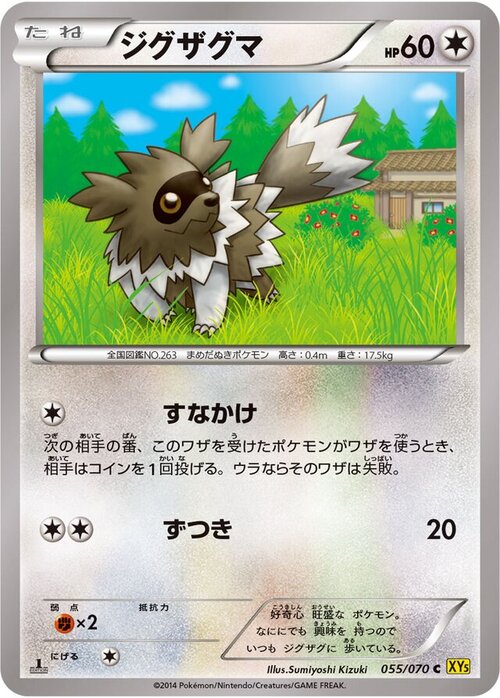 Zigzagoon Card Front
