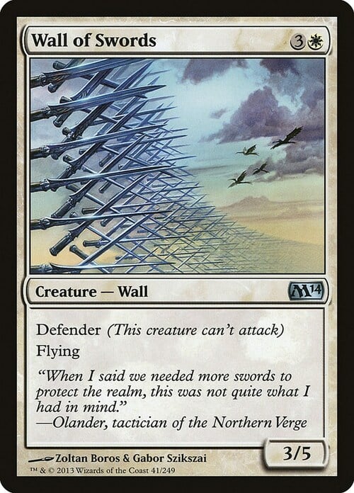 Wall of Swords Card Front