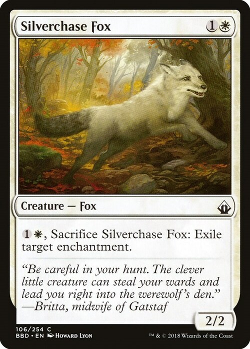Silverchase Fox Card Front