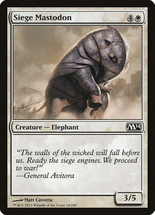 Mastodonte da Assedio Card Front