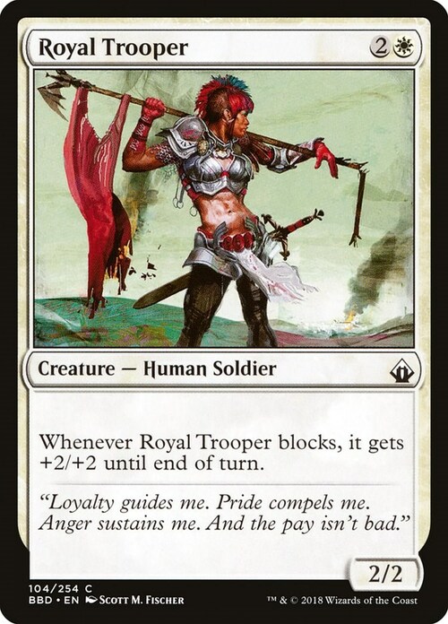 Royal Trooper Card Front