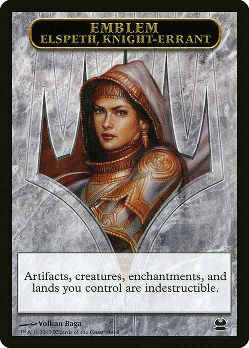 Elspeth, Knight-Errant Emblem Card Front