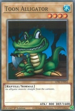 Alligatore Toon Card Front