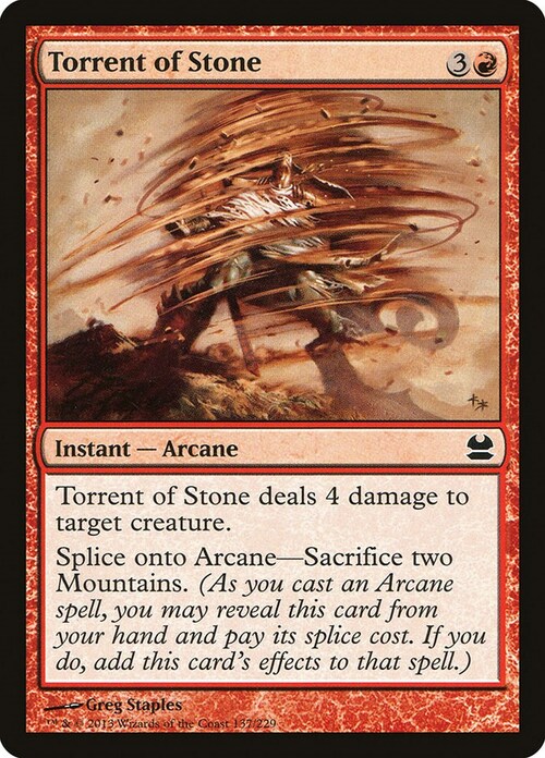 Torrent of Stone Card Front