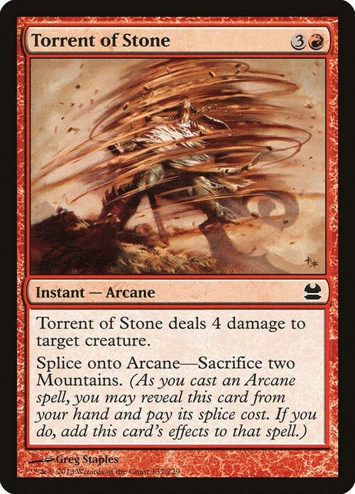 Torrent of Stone Card Front