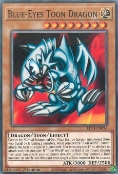 Drago Toon Occhi Blu Card Front
