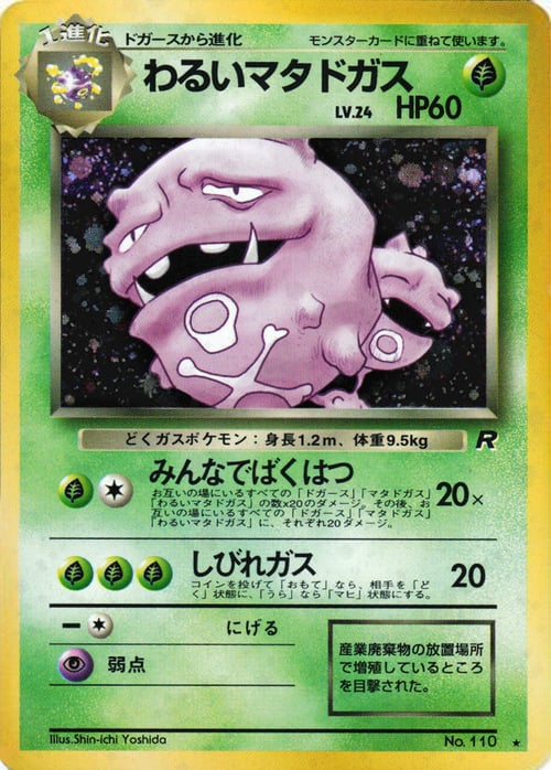 Dark Weezing Lv.24 Card Front
