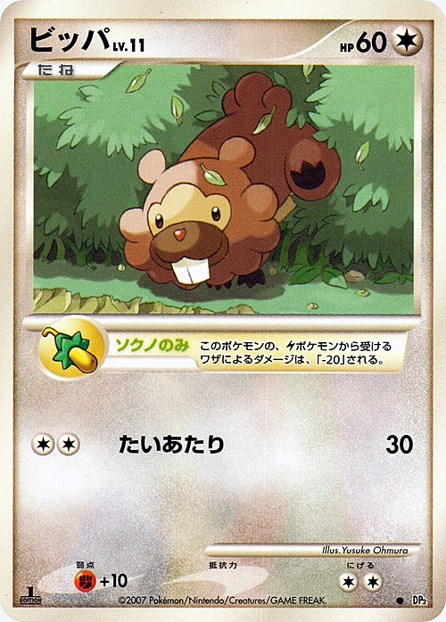 Bidoof Lv.11 Card Front