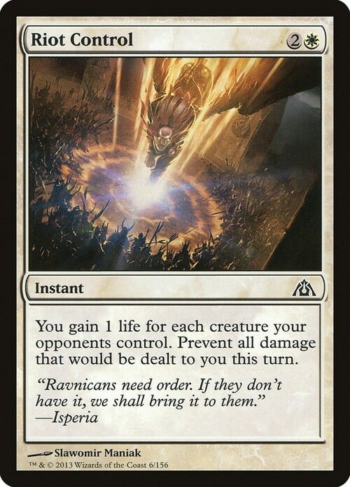 Riot Control Card Front